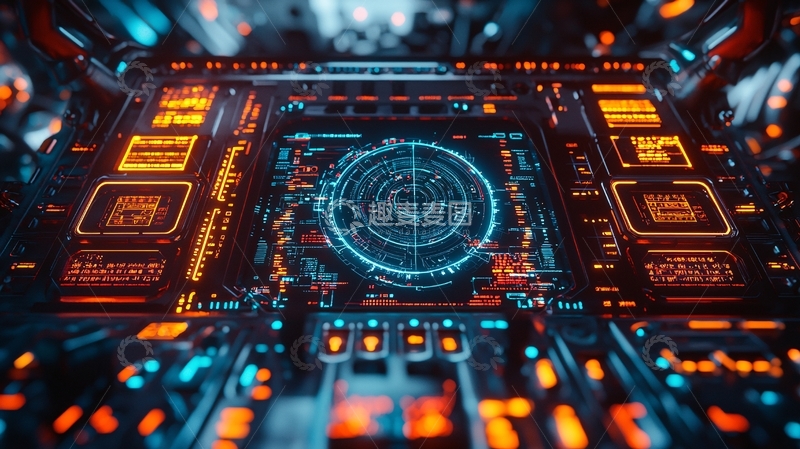 高清大图下载【趣麦麦图】宇宙飞船控制面板