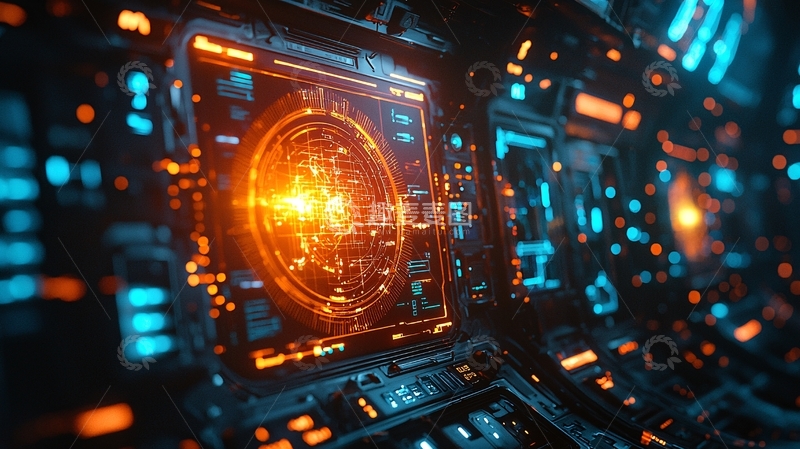 高清大图下载【趣麦麦图】科技感控制面板