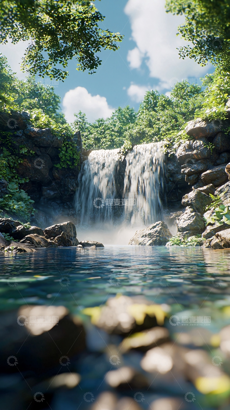 高清大图下载【趣麦麦图】瀑布26