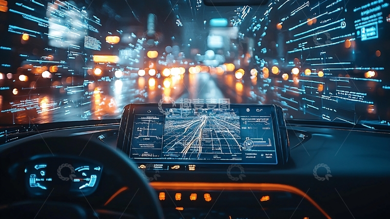 高清大图下载【趣麦麦图】未来科技感驾驶舱