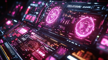 未来科技感控制面板