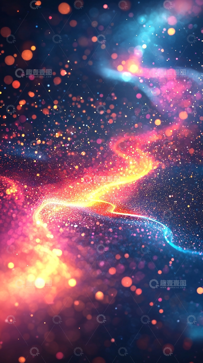 高清大图下载【趣麦麦图】绚丽星空背景