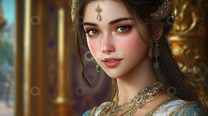 高清大图下载【趣麦麦图】绝美古风女子画像