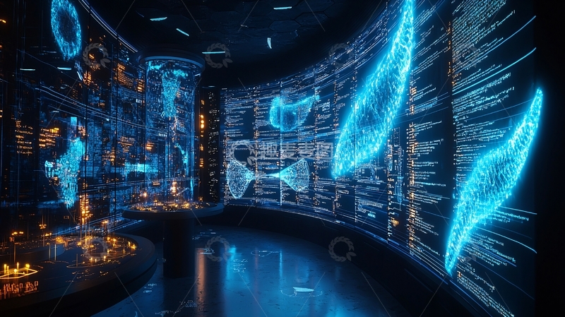 高清大图下载【趣麦麦图】科技感控制室