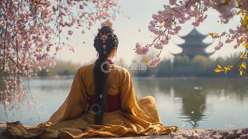 高清大图下载【趣麦麦图】古装女子