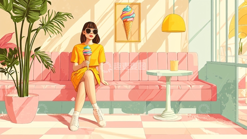 高清大图下载【趣麦麦图】阳光少女