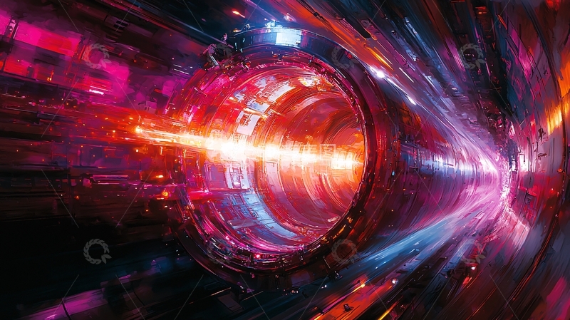 高清大图下载【趣麦麦图】科幻时空隧道般的景象