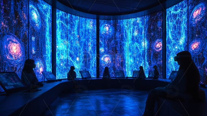 高清大图下载【趣麦麦图】沉浸式宇宙体验空间