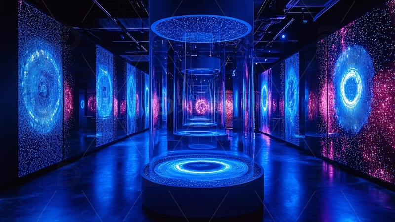 高清大图下载【趣麦麦图】未来科技感走廊空间