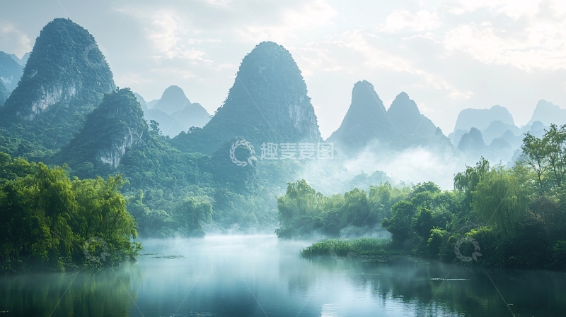 高清大图下载【趣麦麦图】山水画