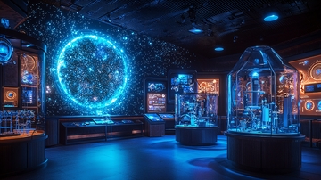 科幻实验室内部场景