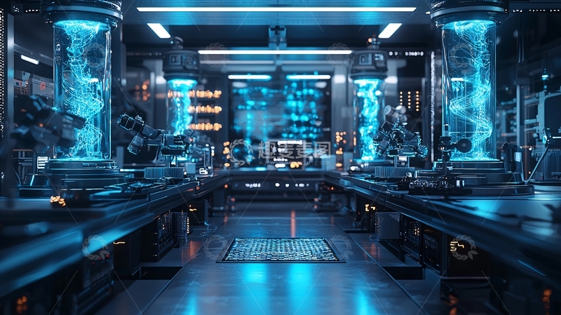 高清大图下载【趣麦麦图】未来科技实验室场景