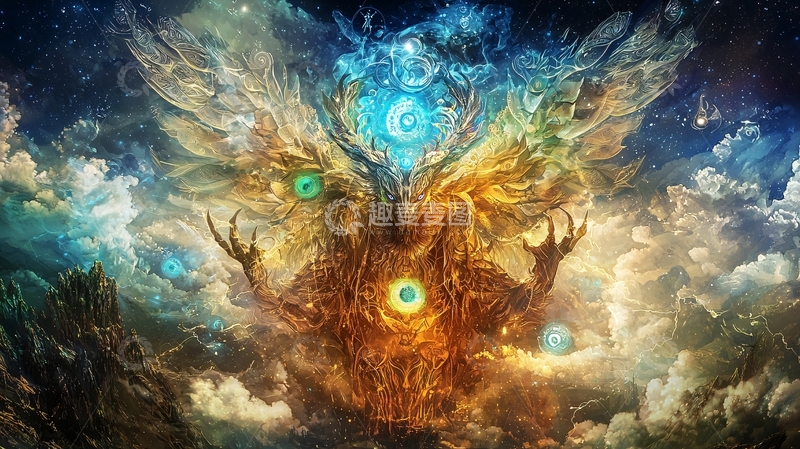 高清大图下载【趣麦麦图】奇幻树灵