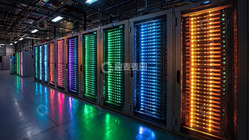 高清大图下载【趣麦麦图】数据中心彩色服务器
