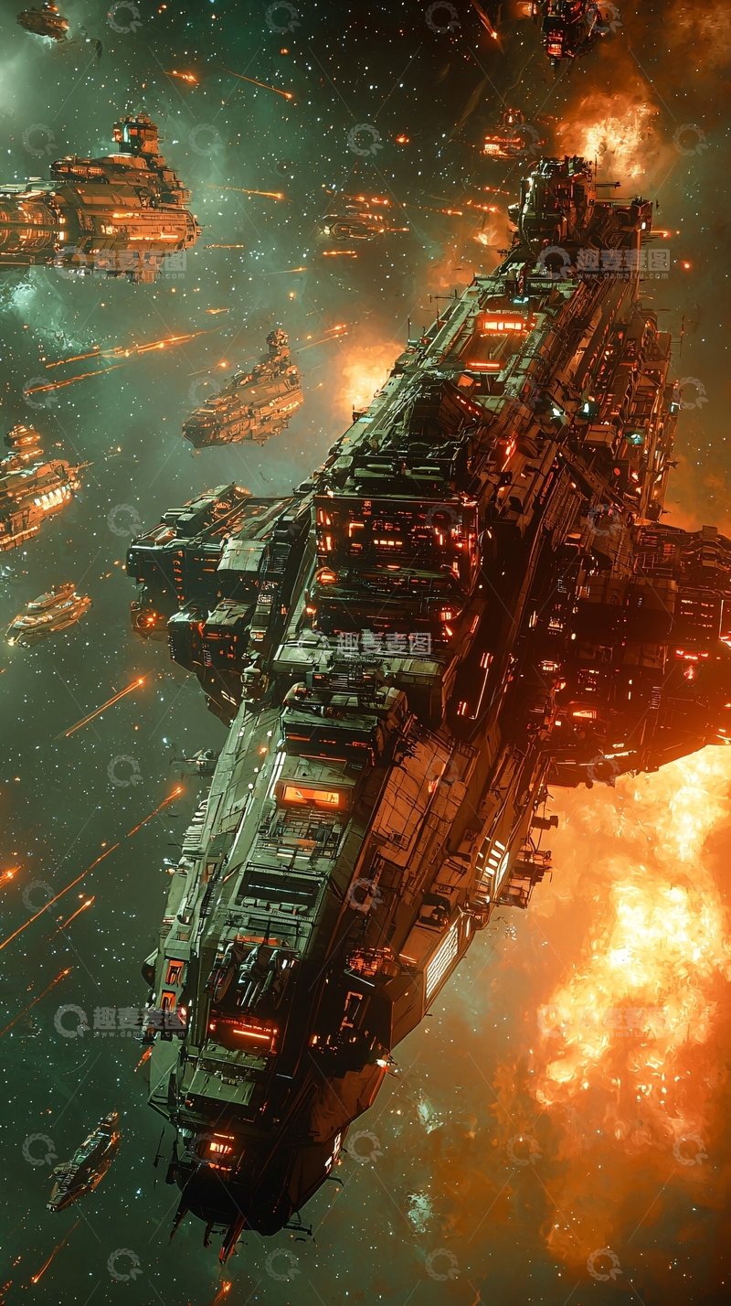 高清大图下载【趣麦麦图】星际舰队宇宙战争场景