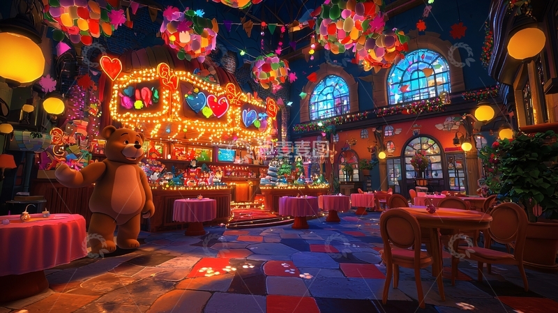 高清大图下载【趣麦麦图】梦幻酒吧