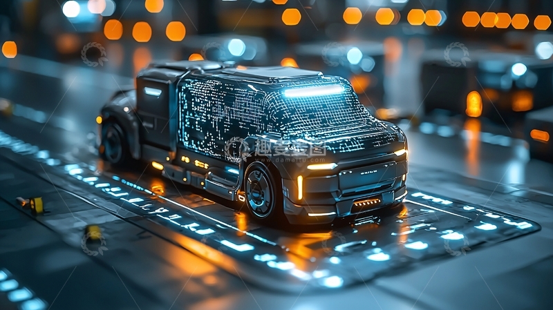 高清大图下载【趣麦麦图】未来感卡车概念设计