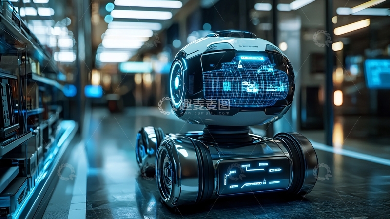 高清大图下载【趣麦麦图】科技感机器人