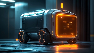 未来感送货机器人