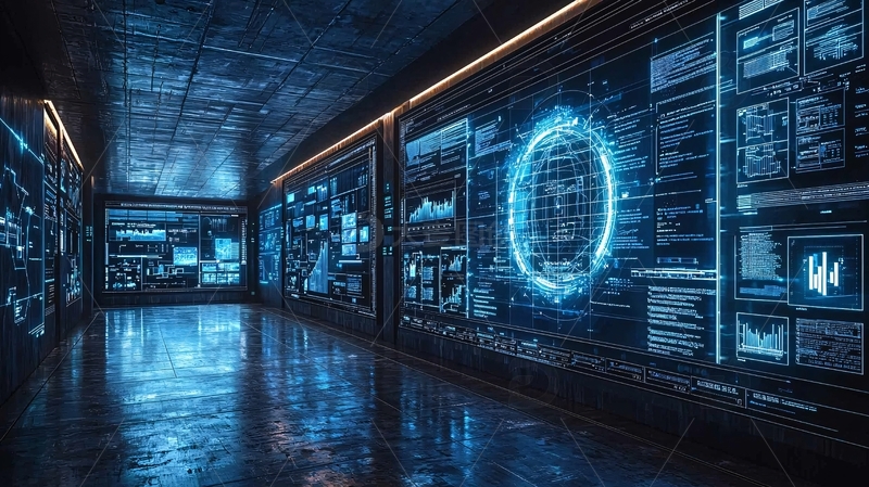 高清大图下载【趣麦麦图】科技数据中心控制室