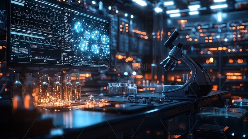 高清大图下载【趣麦麦图】科技感实验室内部