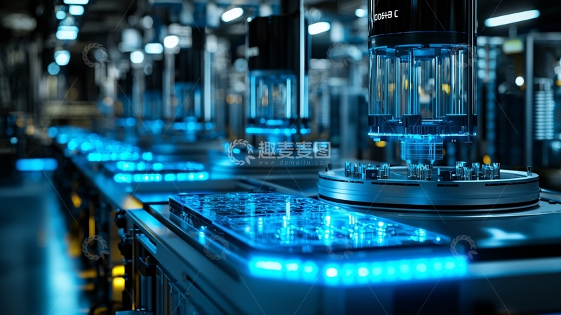高清大图下载【趣麦麦图】自动化生产线
