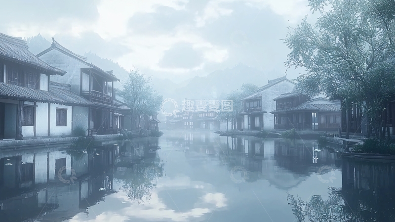 高清大图下载【趣麦麦图】水墨江南