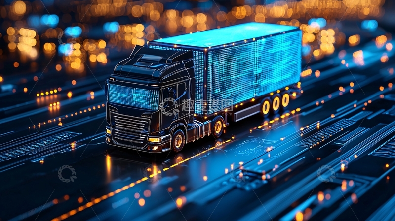 高清大图下载【趣麦麦图】未来感卡车