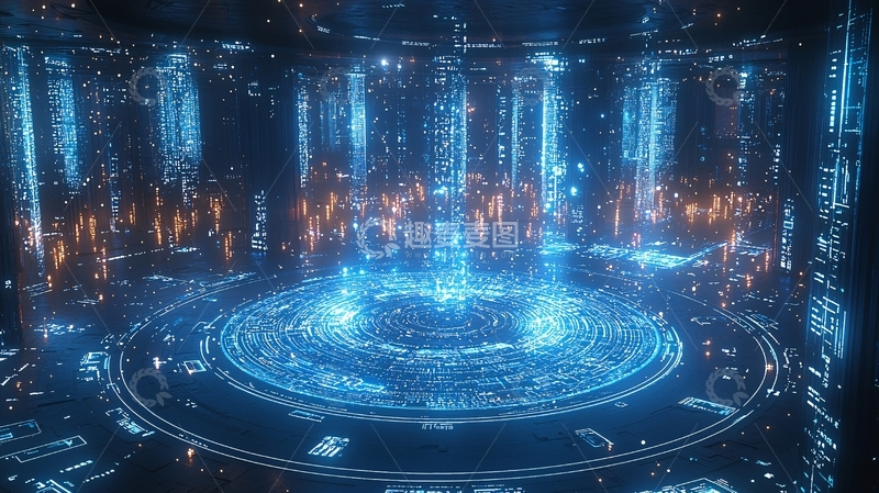 高清大图下载【趣麦麦图】未来科技感控制中心