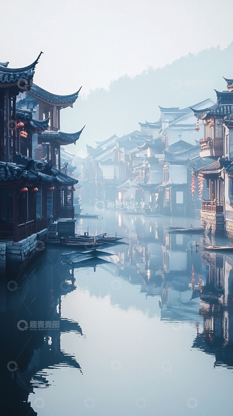 高清大图下载【趣麦麦图】水墨江南