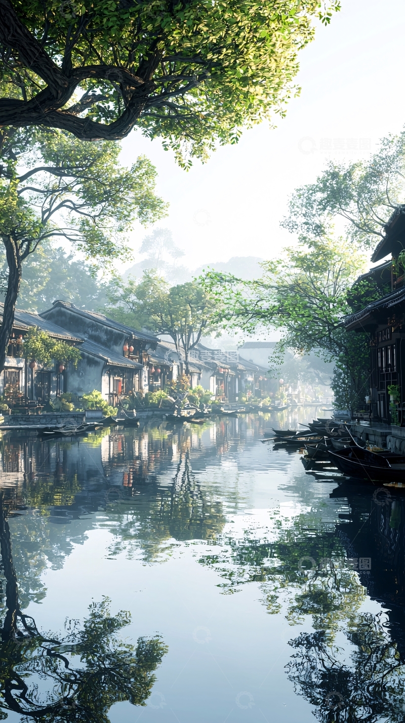 高清大图下载【趣麦麦图】水墨江南