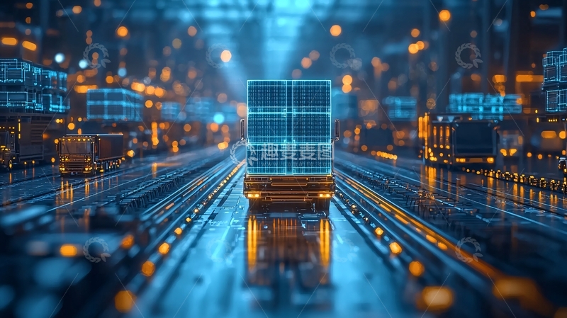 高清大图下载【趣麦麦图】未来科技感物流运输