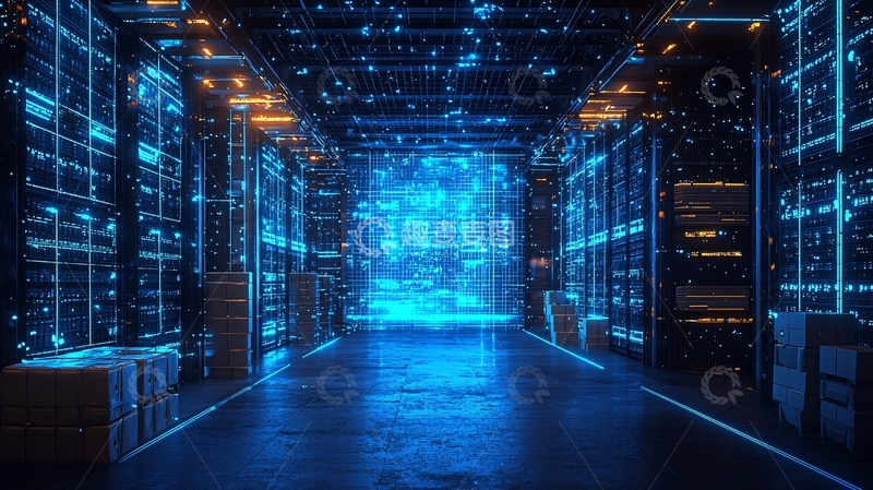 高清大图下载【趣麦麦图】科幻未来数据中心