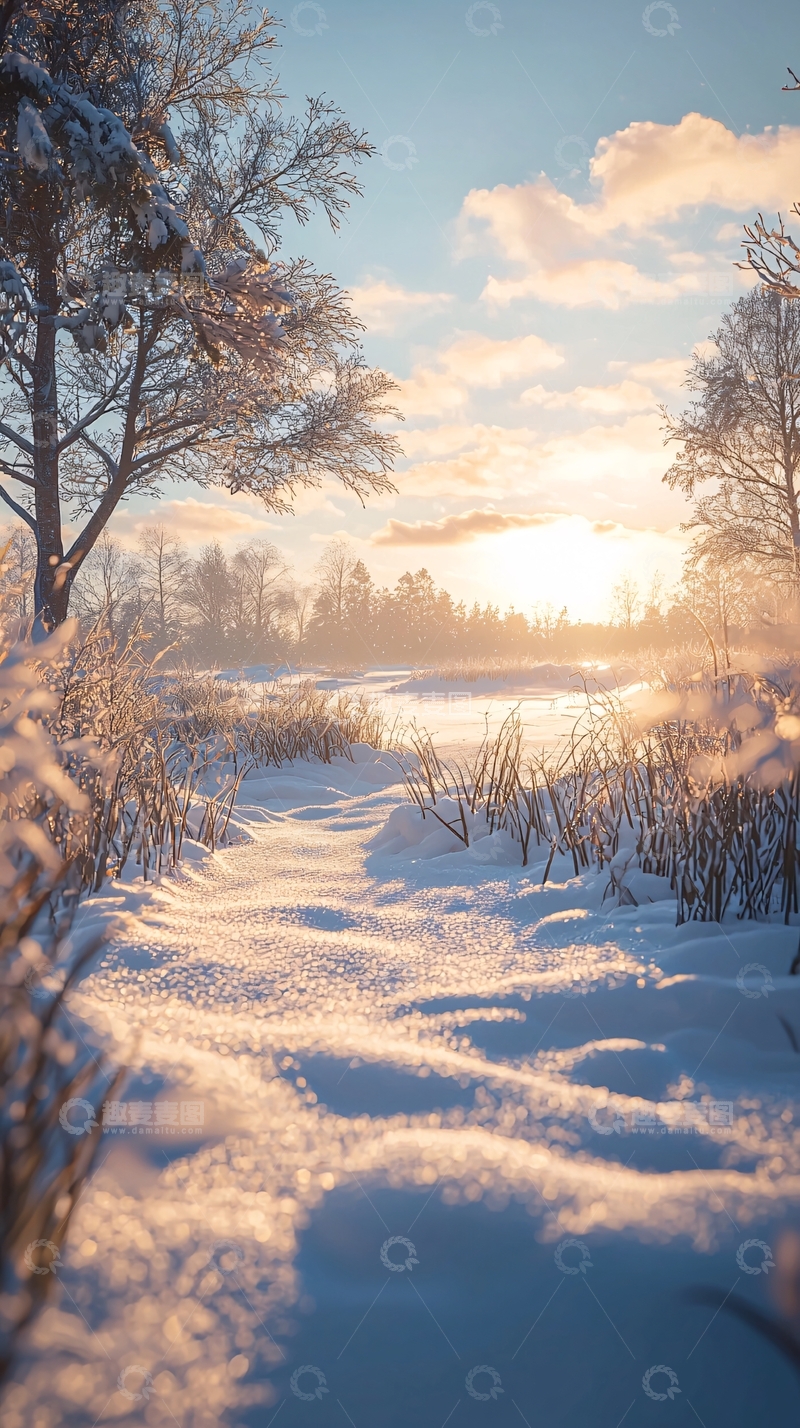 高清大图下载【趣麦麦图】冬日雪景