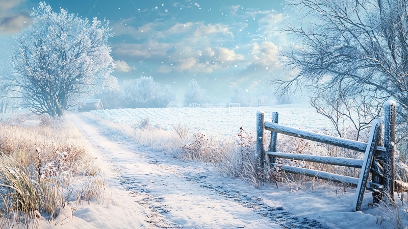 高清大图下载【趣麦麦图】冬季雪景