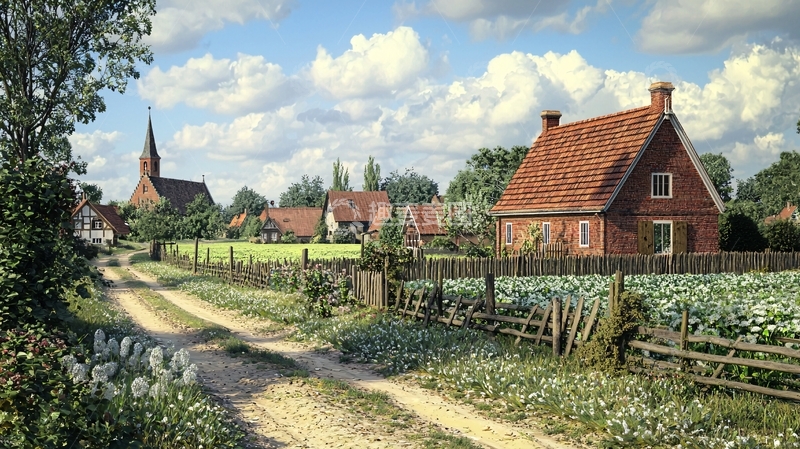 高清大图下载【趣麦麦图】田园风光乡村景色