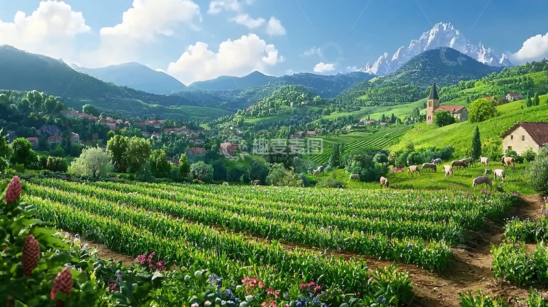 高清大图下载【趣麦麦图】田园风光114