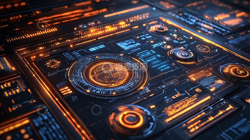 高清大图下载【趣麦麦图】科幻风格电路板