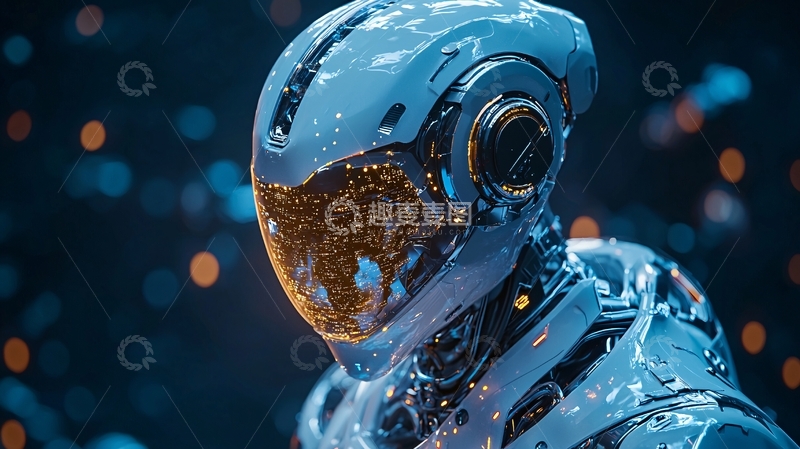 高清大图下载【趣麦麦图】未来科技感机器人