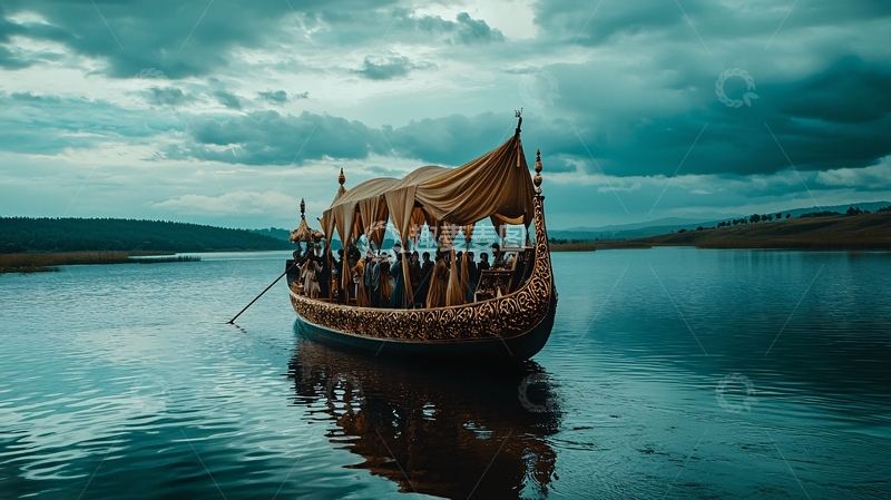 高清大图下载【趣麦麦图】金色贡多拉