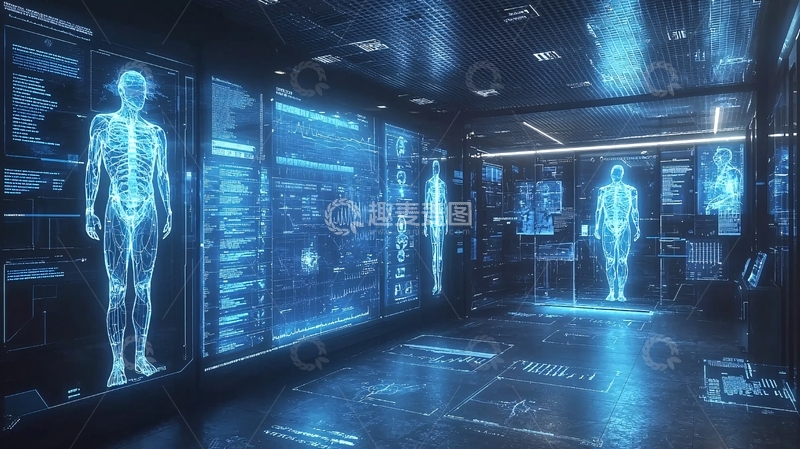 高清大图下载【趣麦麦图】未来科技感医疗研究室