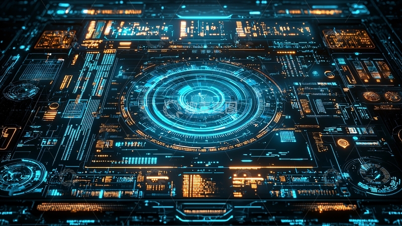 高清大图下载【趣麦麦图】未来科技感的控制面板