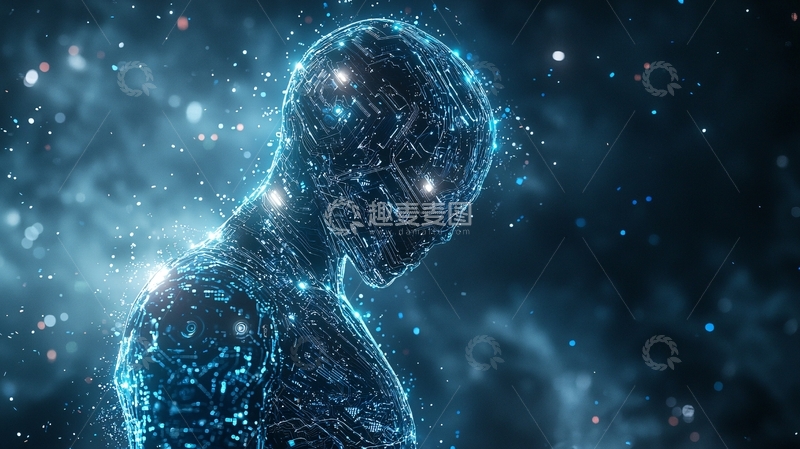 高清大图下载【趣麦麦图】星空人影