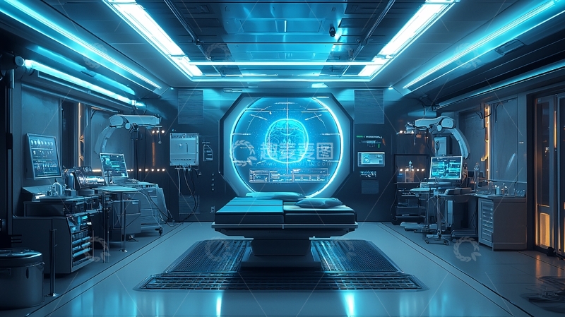 高清大图下载【趣麦麦图】未来感手术室