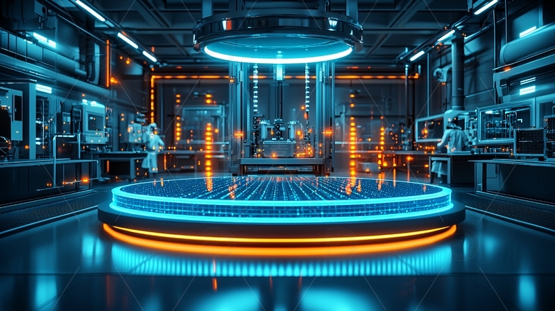 高清大图下载【趣麦麦图】未来感实验室内部场景