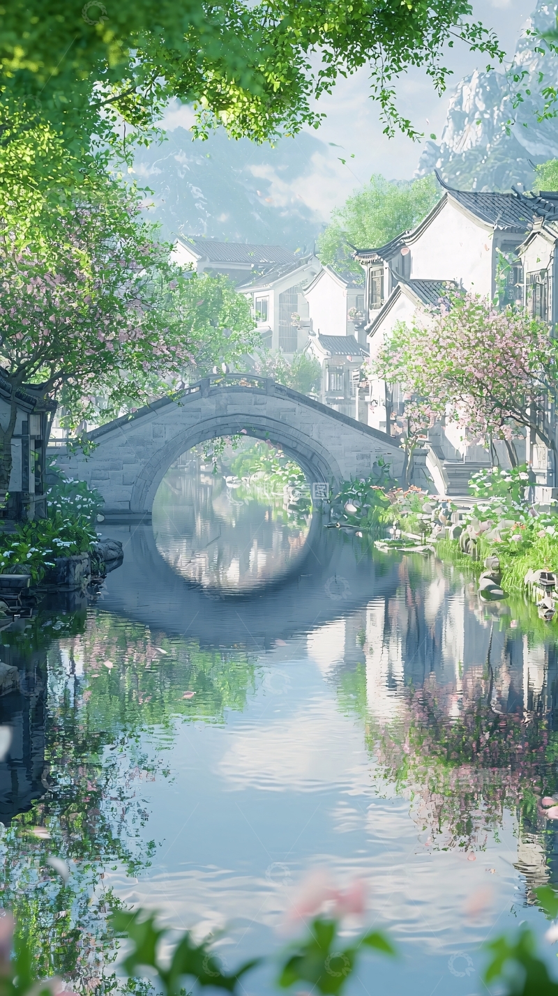 高清大图下载【趣麦麦图】水墨江南