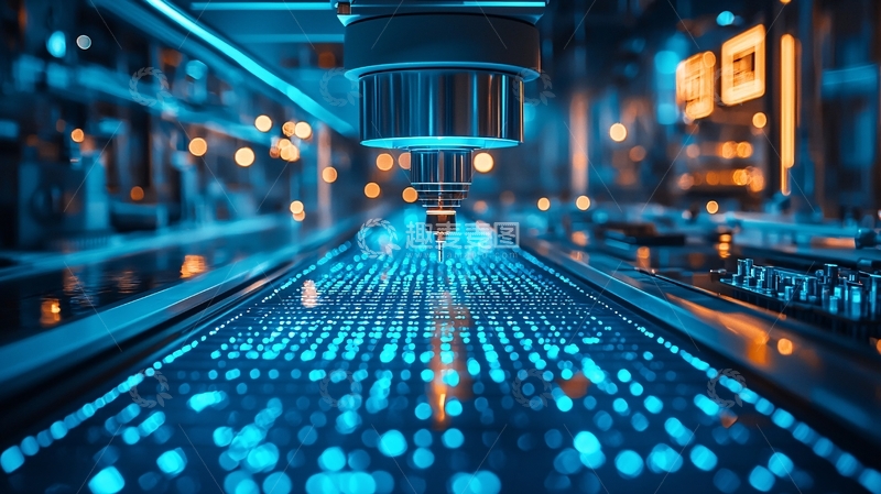 高清大图下载【趣麦麦图】精密机械加工场景