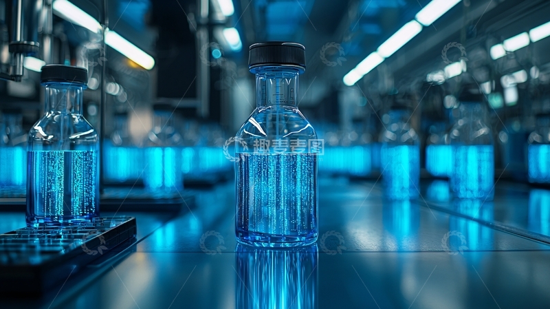 高清大图下载【趣麦麦图】透明液体瓶