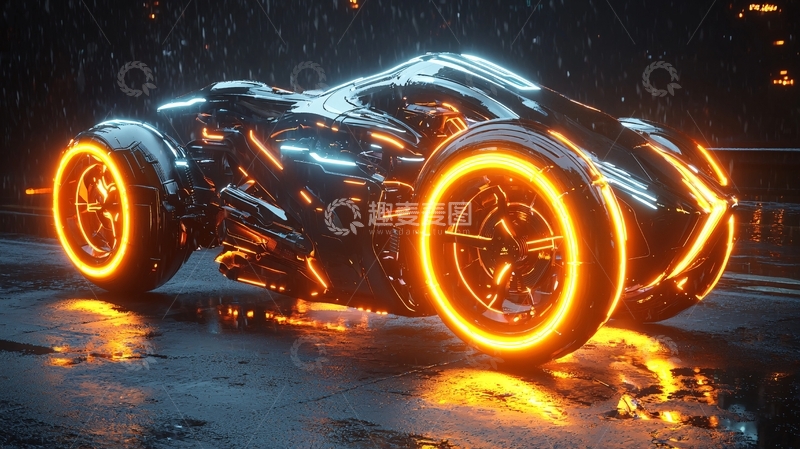 高清大图下载【趣麦麦图】未来感汽车