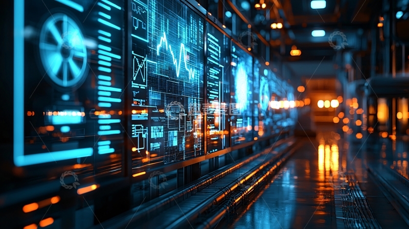 高清大图下载【趣麦麦图】未来科技控制中心图像